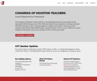 CHT.org(Serving HISD teachers since 1954) Screenshot