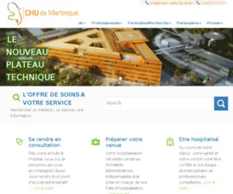 Chu-Fortdefrance.fr(Hopital martinique) Screenshot