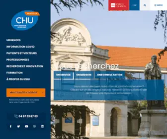 Chu-Montpellier.fr(Patients et visiteurs) Screenshot