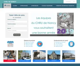 Chu-Nancy.fr(CHRU de Nancy) Screenshot