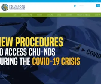 Chu-NDS.org(Notre Dame Des Secours) Screenshot
