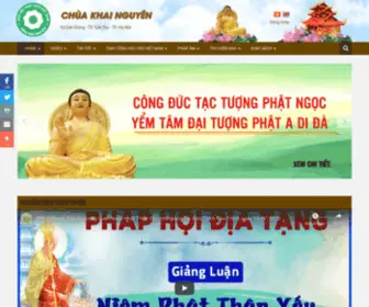 Chuakhainguyen.com(Chùa Khai Nguyên) Screenshot