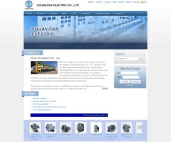 Chuanfan.com(Chuan Fan Electric Co) Screenshot