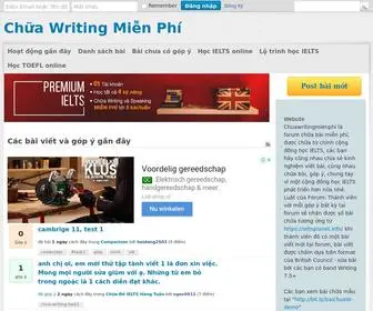 Chuawritingmienphi.com(Chữa writing miễn phí) Screenshot