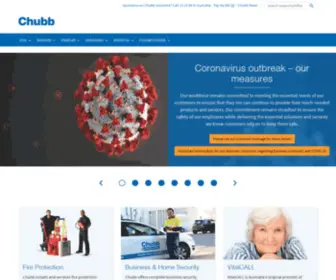 Chubb.com.au(Fire protection & security systems) Screenshot