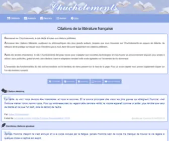 Chuchotements.org(Citations) Screenshot