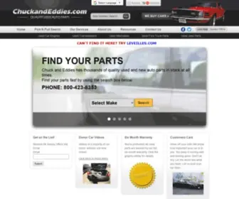 Chuckandeddies.com(Used Auto Parts) Screenshot