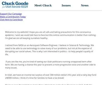 Chuckgoode.com(Chuck Goode for Utah Senate SD29) Screenshot