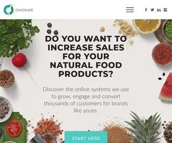 Chuckjoe.co(Digital Marketing Agency for the Food and Beverage Industry) Screenshot