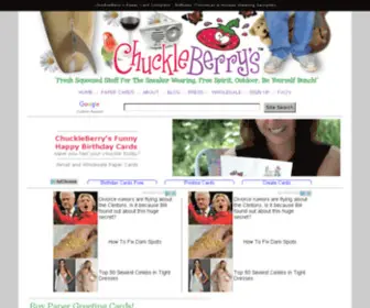 Chuckleberrys.com(Funny Happy Birthday Cards with Birthday Greetings and Sayings) Screenshot