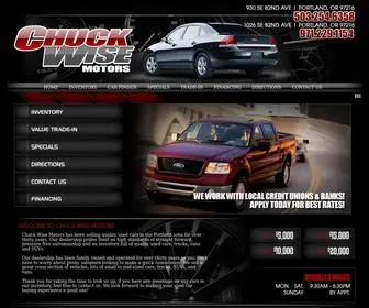 Chuckwisemotors.com(Chuck Wise Motors) Screenshot