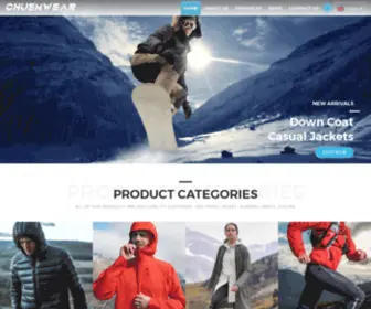 Chuenwear.com(Down Coat) Screenshot