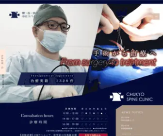 Chukyospine.com(日進市) Screenshot