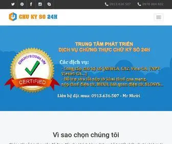 Chukyso24H.vn(Báo giá chữ ký số NEWCA) Screenshot