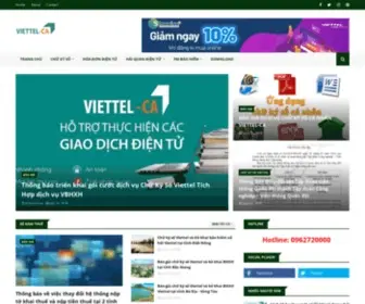 Chukysoviettel.com(Dịch vụ chữ ký số Viettel) Screenshot