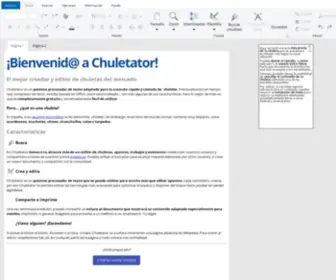 Chuletator.net(Crea tus chuletas online) Screenshot