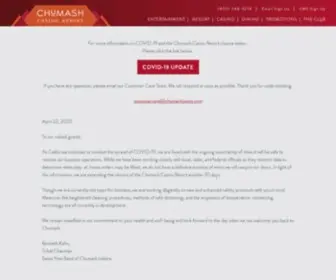 Chumashcasino.com Screenshot