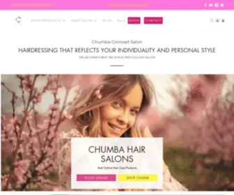 Chumba.com.au(Award Winning Hairdressing located in Chapel St and Warragul) Screenshot