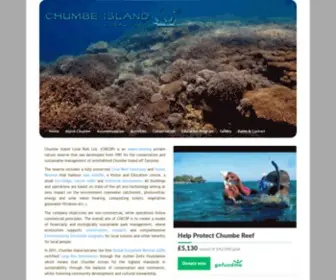 Chumbeisland.com(Private nature reserve) Screenshot