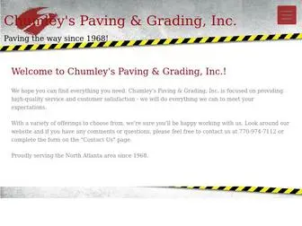 Chumleyspaving.com(Chumley's Paving & Grading) Screenshot