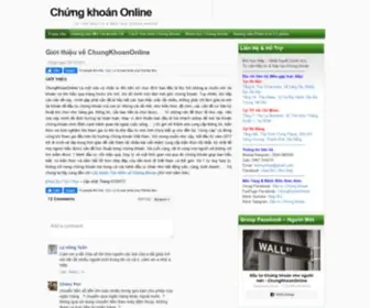 Chungkhoanonline.com.vn(Chứng khoán online) Screenshot
