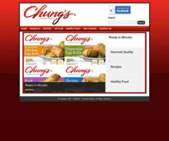 Chungsfoods.com(Chungs Gourmet Foods) Screenshot