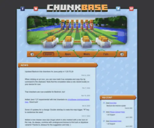 Chunkbase.com(Chunk Base) Screenshot