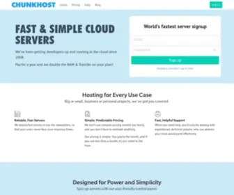 Chunkhost.com(VPS Hosting) Screenshot