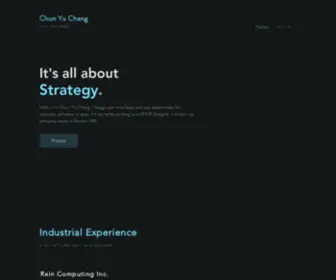 Chunyuchang.com(Portfolio) Screenshot