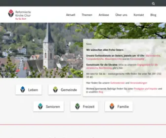 Chur-Reformiert.ch(Reformierte Kirche Chur) Screenshot