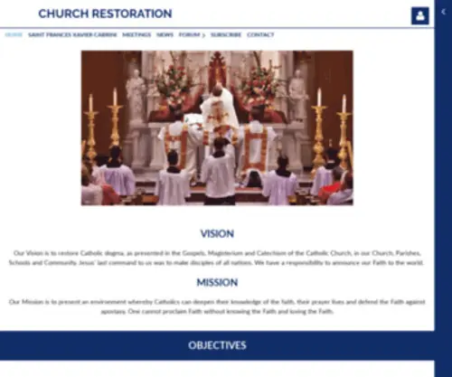 Church-Restoration.net Screenshot