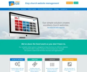 Church123.com(Church websites) Screenshot