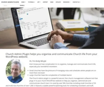 Churchadminplugin.com(Organise your church through your website) Screenshot