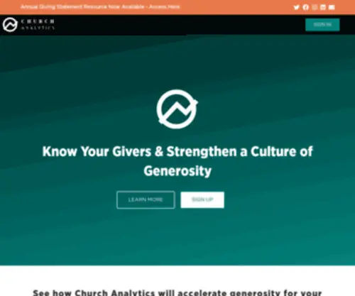 Churchanalytics.com(Church Analytics) Screenshot