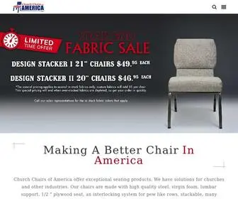 Churchchair.com(Church Chairs of America) Screenshot