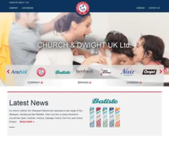 Churchdwight.co.uk(Church and Dwight) Screenshot