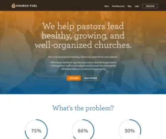 Churchfuel.com(Insanely Practical Resources for Pastors of Normal Sized Churches) Screenshot