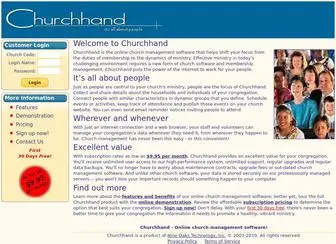 Churchhand.com(Church management software) Screenshot