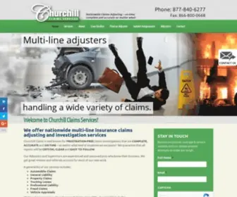 Churchill-Claims.com(Churchill Claims Services) Screenshot