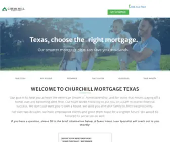 Churchillmortgagetexas.com(Dave Ramsey's Trusted Mortgage Company) Screenshot