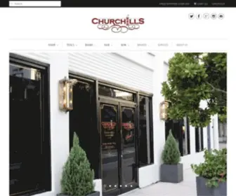 Churchillsbarbershop.com(Churchills Barbershop) Screenshot