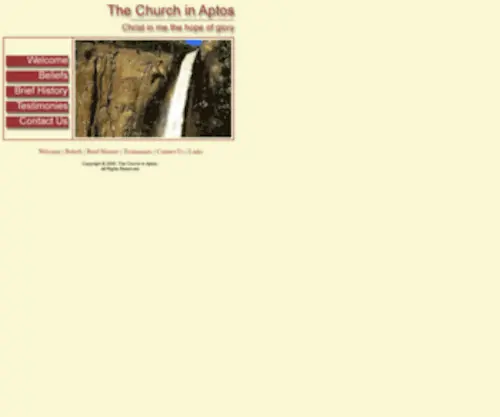 Churchinaptos.org(Lovers of Jesus affiliated with local churches) Screenshot