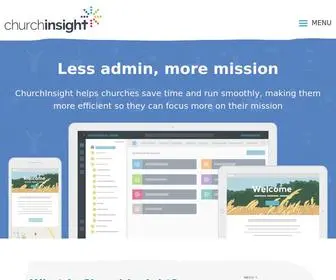 Churchinsight.com(Church Websites and Church Website Design) Screenshot