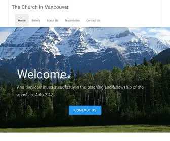 Churchinvancouver.org(The Church In Vancouver) Screenshot