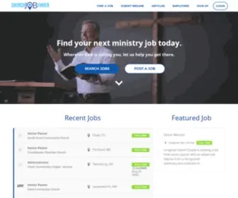 ChurchJobfinder.com(The Largest Church Job Site) Screenshot