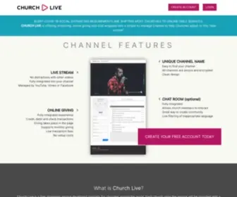 Churchlive.io(Free Live Church Streaming Service) Screenshot