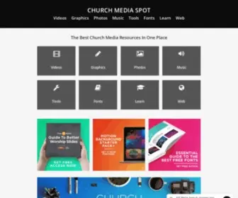 Churchmediaspot.com(Church Media Spot) Screenshot