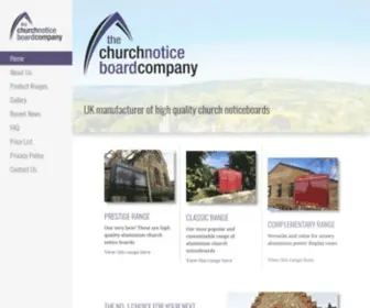 Churchnoticeboards.com(The Church Notice Board Company) Screenshot