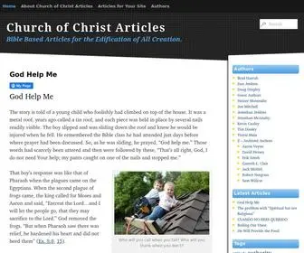 Churchofchristarticles.com(Church of Christ Articles) Screenshot