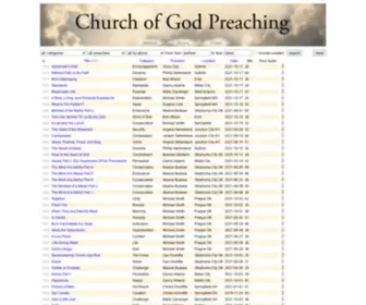 Churchofgodpreaching.com(Church of God preaching) Screenshot